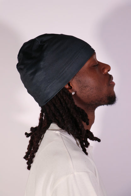 VULTURA DROP 001 - SATIN BEANIE BLACK